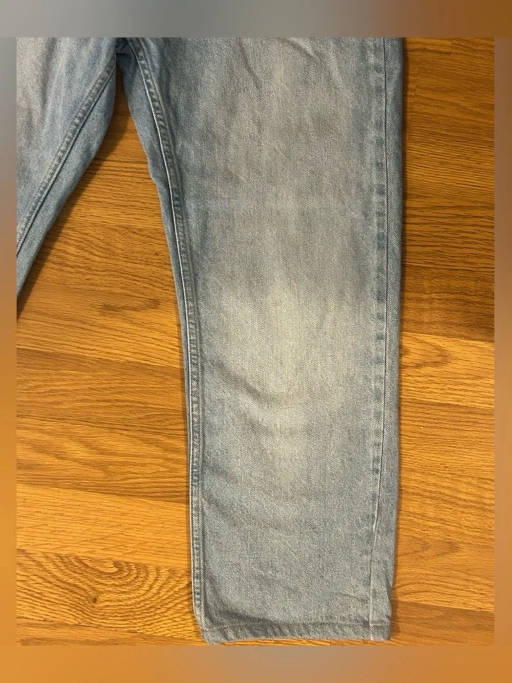 Zara Z1975 Light Wash Straight Leg Jeans Size 4 - Picture 6 of 12